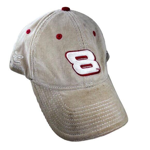 Chase Authentic Other - Dale Earnhardt Jr #8 Budweiser Hat Cap Corduroy NASCAR Chase Authentics Tan